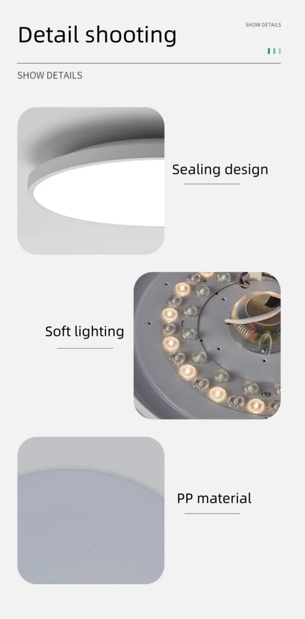 AuraGlow™ Smart RGB Ceiling Light.