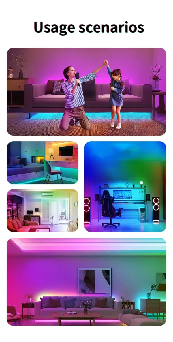 AuraGlow™ Smart RGB Ceiling Light.