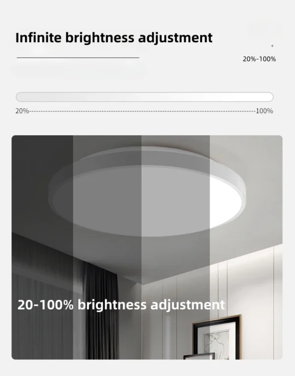 AuraGlow™ Smart RGB Ceiling Light.