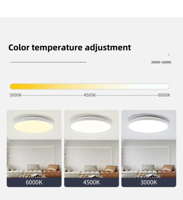 AuraGlow™ Smart RGB Ceiling Light.